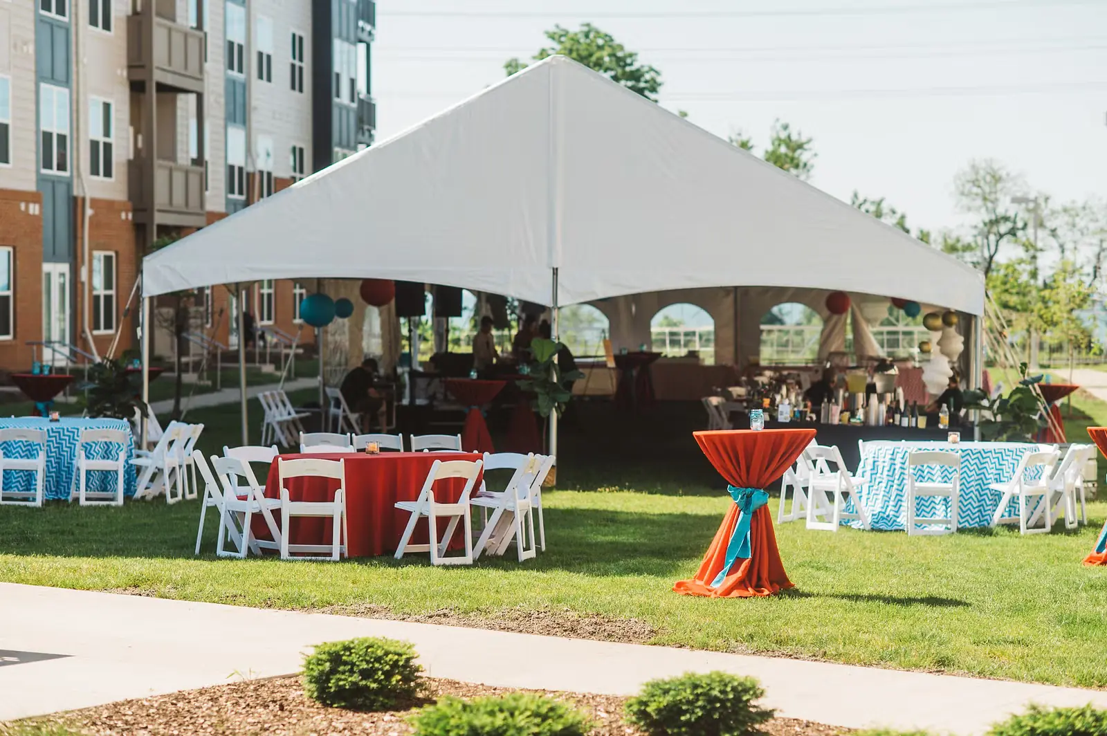 Corporate event setting