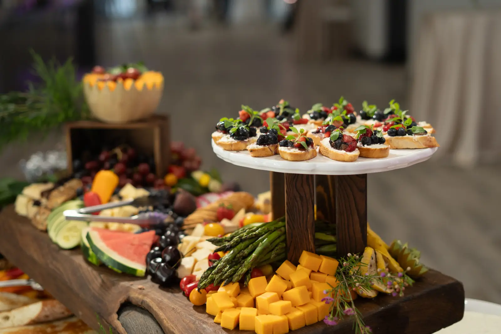 Elegantly catered event display